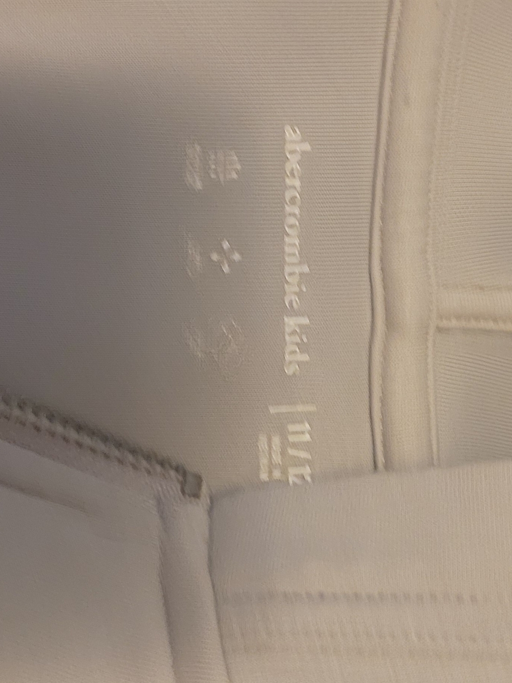 Abercrombie Kids White Zip Hoodie (Croped)